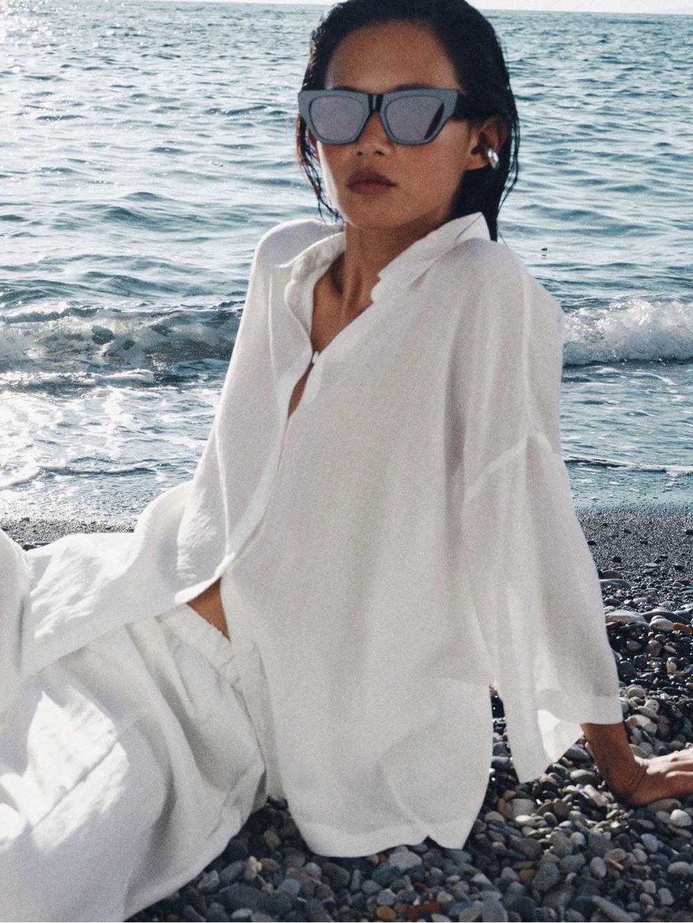 ZW COLLECTION RAMIE SHIRT
WHITE